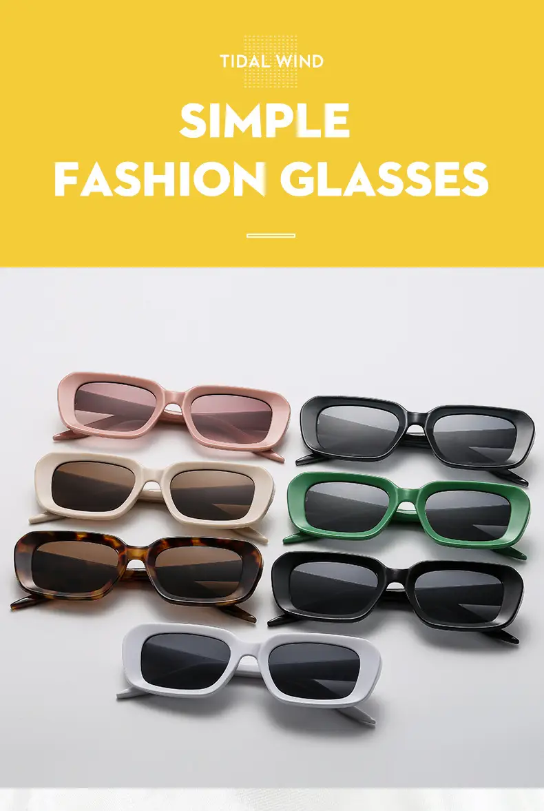 New Fashion Square Sunscreen Sunglasses Black — feature 5
