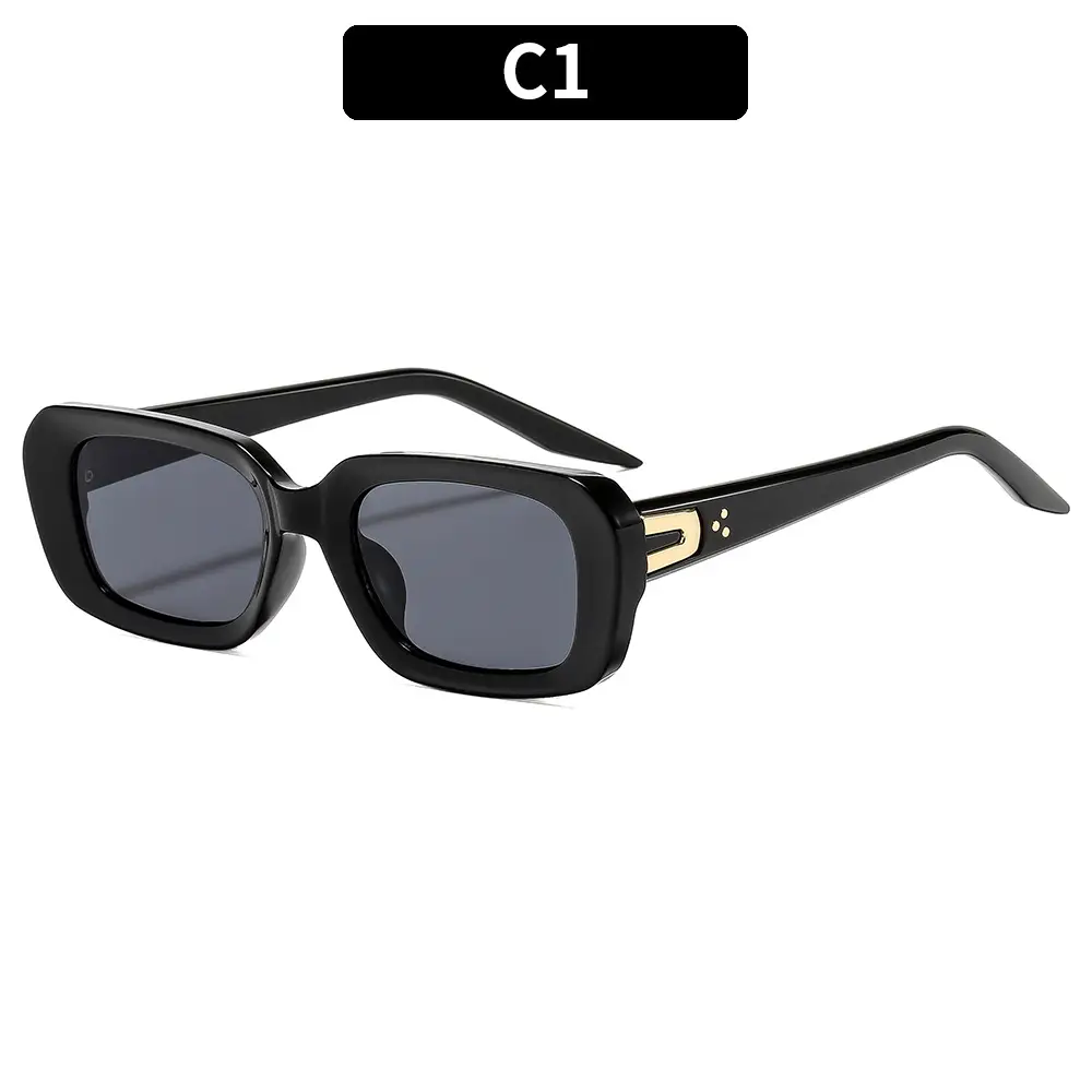 New Fashion Square Sunscreen Sunglasses Black