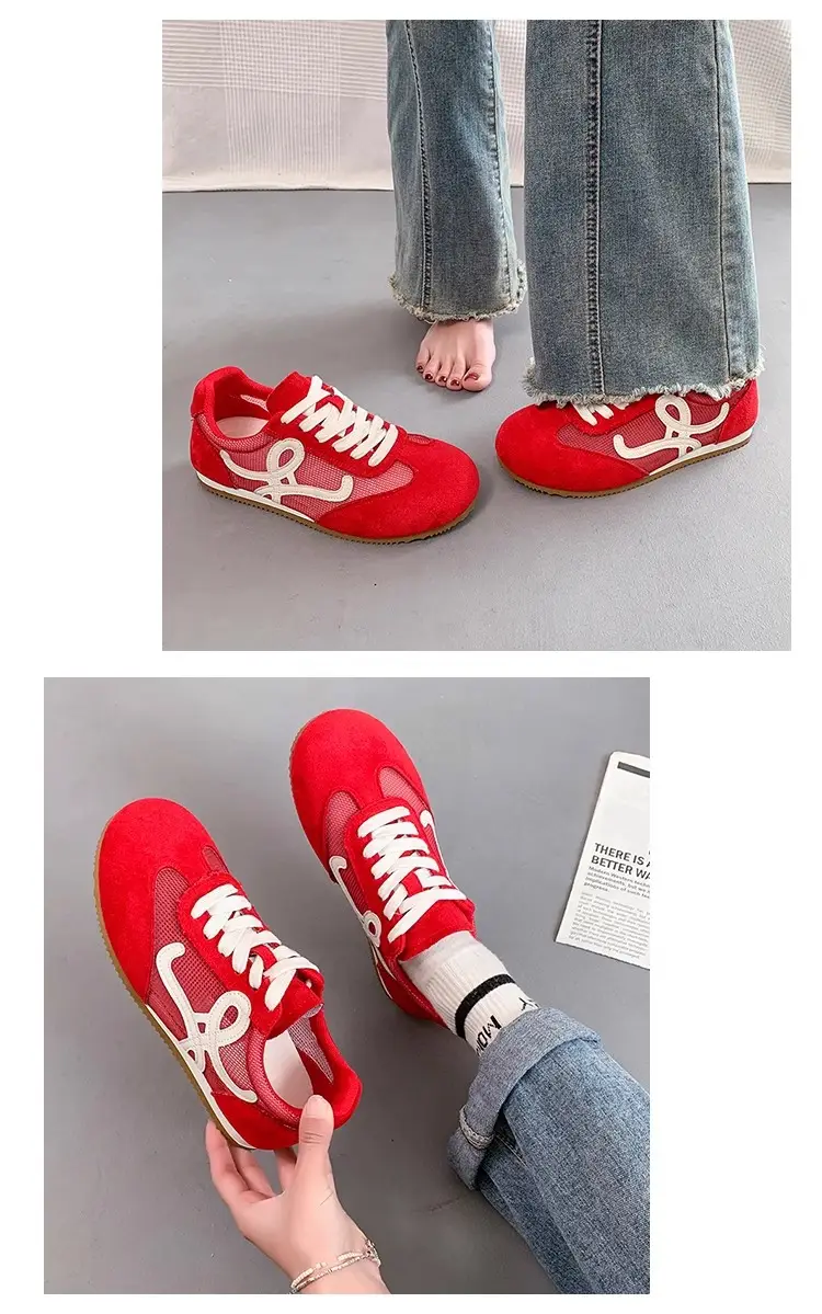 Women's White Mesh Casual Sneakers 2025 Summer — feature 3