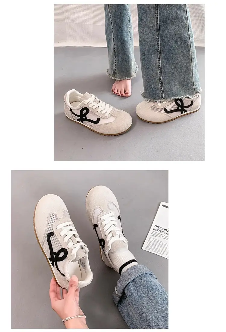 Women's White Mesh Casual Sneakers 2025 Summer — feature 9