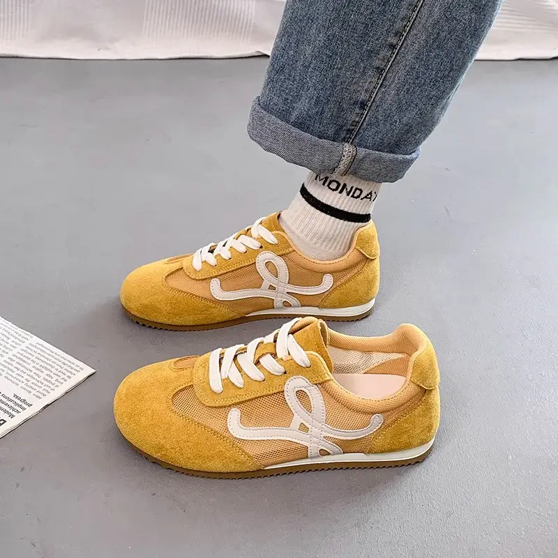 Women's White Mesh Casual Sneakers 2025 Summer - Image 2
