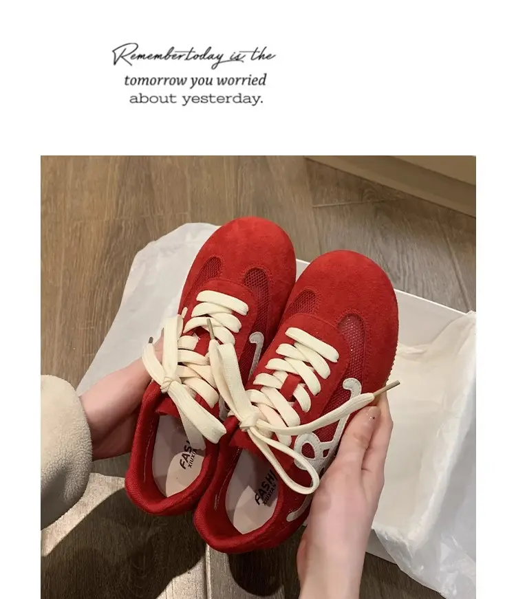 Popular Breathable Mesh Moral Training Shoes, White Women's Shoes, Women's 2025 Summer New Versatile Casual Sports Shoes — feature 10