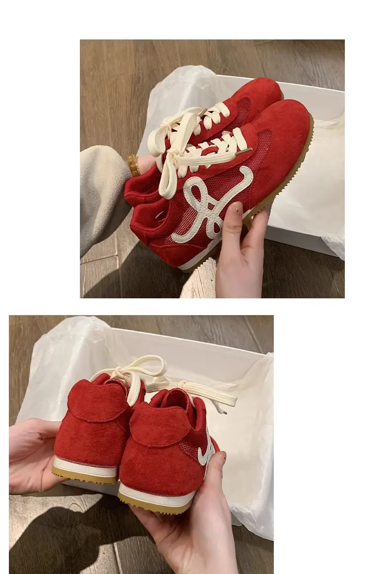 Popular Breathable Mesh Moral Training Shoes, White Women's Shoes, Women's 2025 Summer New Versatile Casual Sports Shoes — feature 11