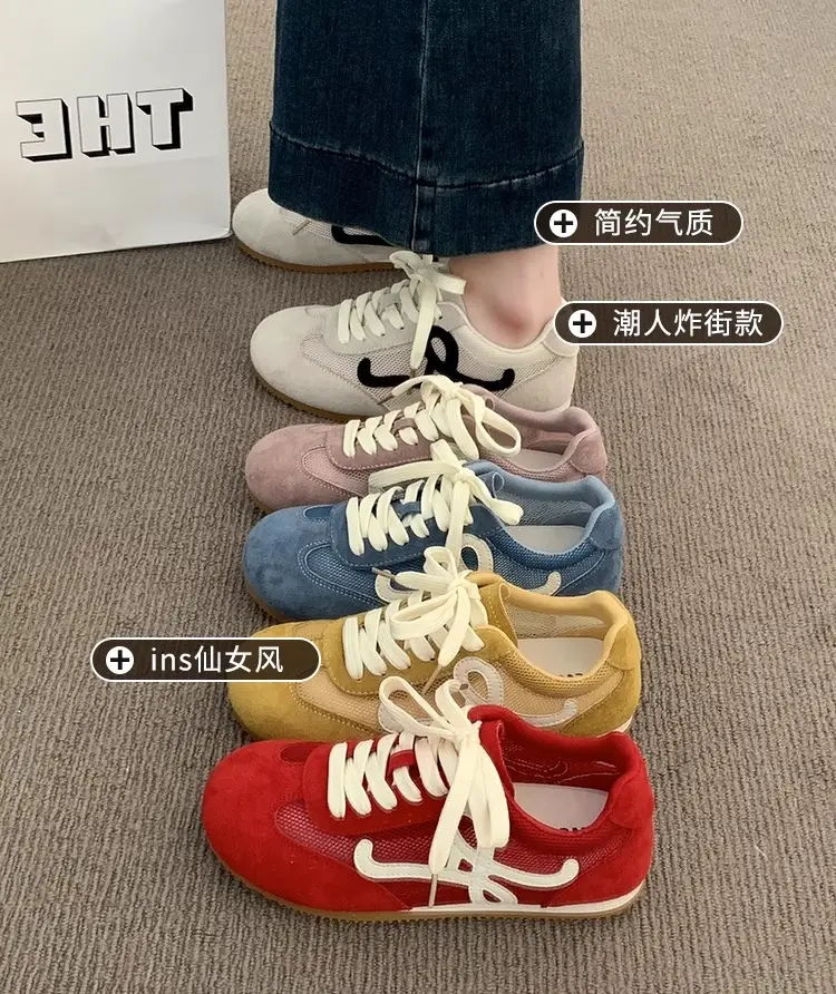 Popular Breathable Mesh Moral Training Shoes, White Women's Shoes, Women's 2025 Summer New Versatile Casual Sports Shoes — feature 12