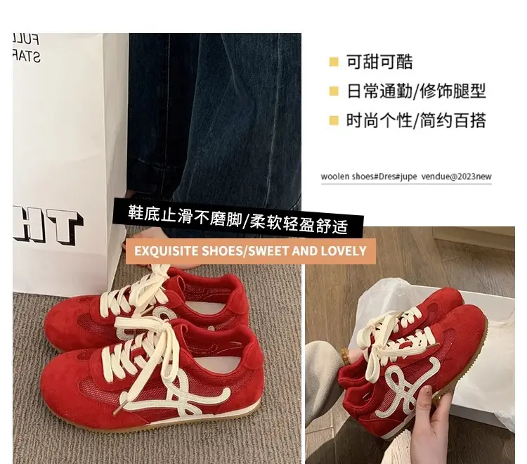 Popular Breathable Mesh Moral Training Shoes, White Women's Shoes, Women's 2025 Summer New Versatile Casual Sports Shoes — feature 13
