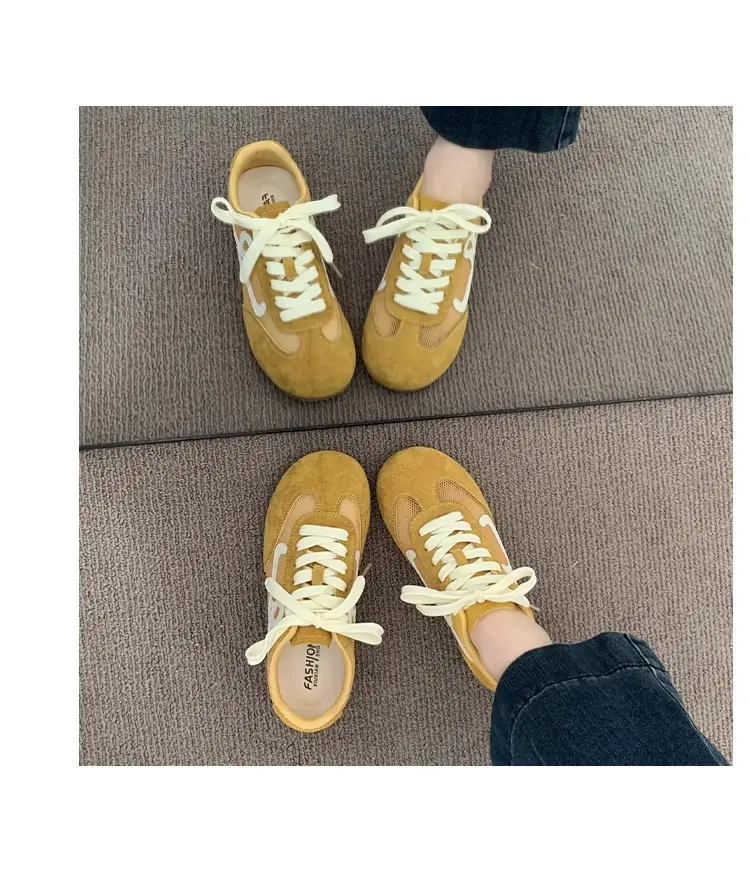 Popular Breathable Mesh Moral Training Shoes, White Women's Shoes, Women's 2025 Summer New Versatile Casual Sports Shoes — feature 3