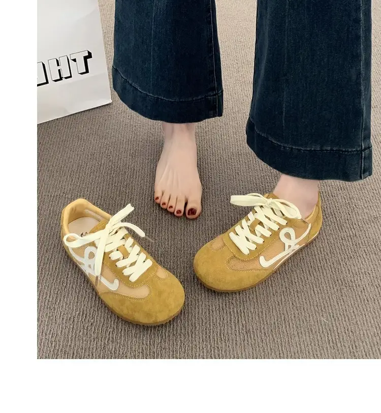 Popular Breathable Mesh Moral Training Shoes, White Women's Shoes, Women's 2025 Summer New Versatile Casual Sports Shoes — feature 4