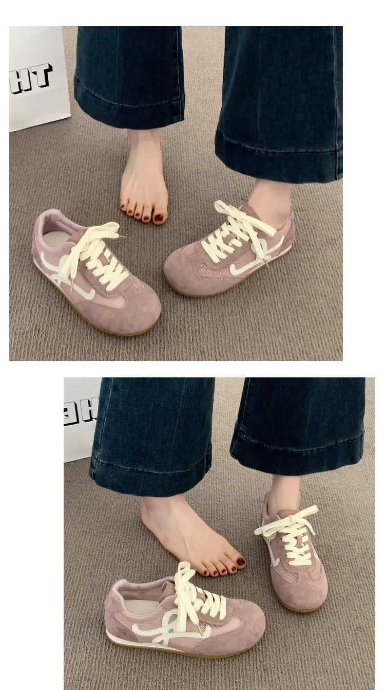 Popular Breathable Mesh Moral Training Shoes, White Women's Shoes, Women's 2025 Summer New Versatile Casual Sports Shoes — feature 9