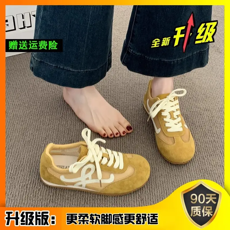 Popular Breathable Mesh Moral Training Shoes, White Women's Shoes, Women's 2025 Summer New Versatile Casual Sports Shoes - Image 5