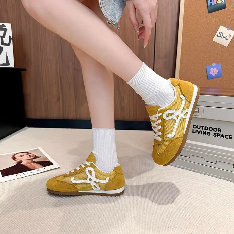Women White Logo Casual Sneakers 2025 - Image 7