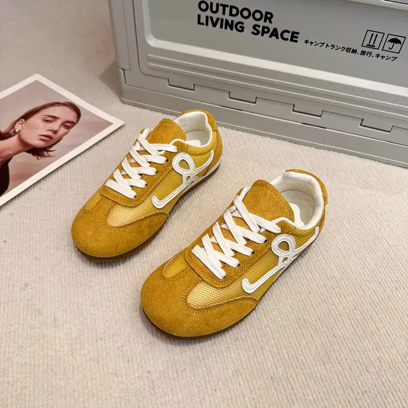 Women White Logo Casual Sneakers 2025 - Image 2