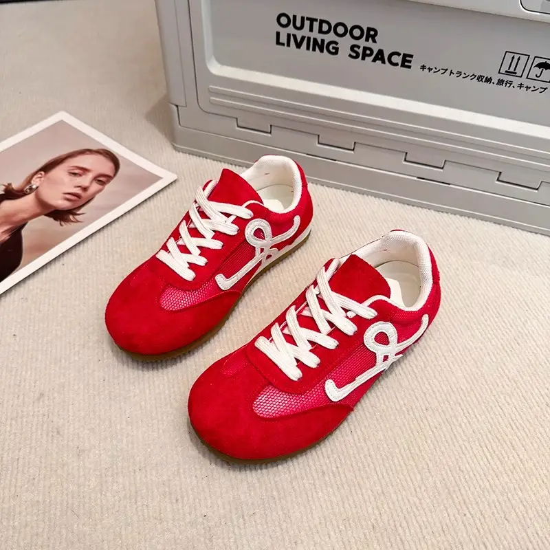 Women White Logo Casual Sneakers 2025 - Image 3