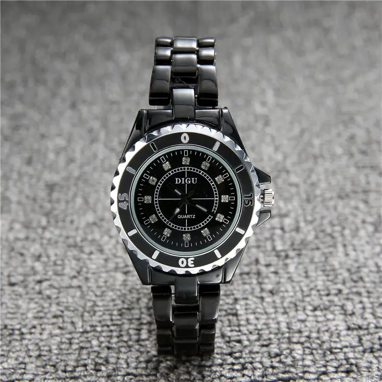 Black Ceramic Luminous Women's Quartz Watch - Image 2