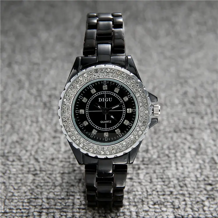 Black Ceramic Luminous Women's Quartz Watch - Image 5