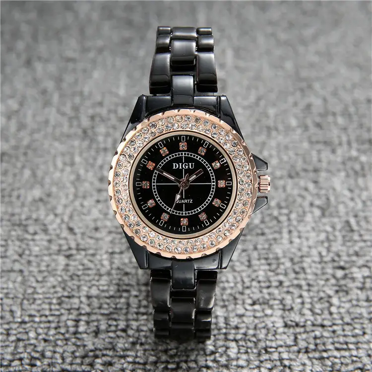 Black Ceramic Luminous Women's Quartz Watch - Image 6