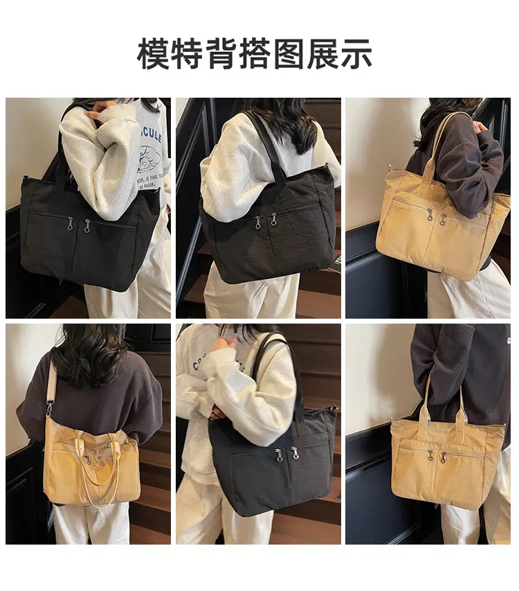 Women Large Canvas Tote Bag 2025 New Arrival — feature 11