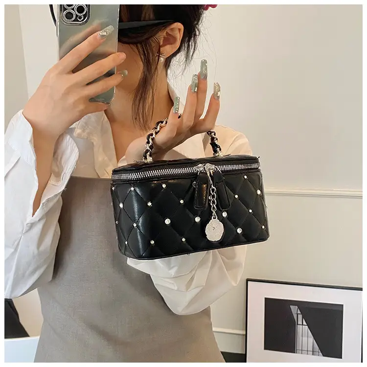 Trendy Gold Rhombic Crossbody Bag for Women — feature 27