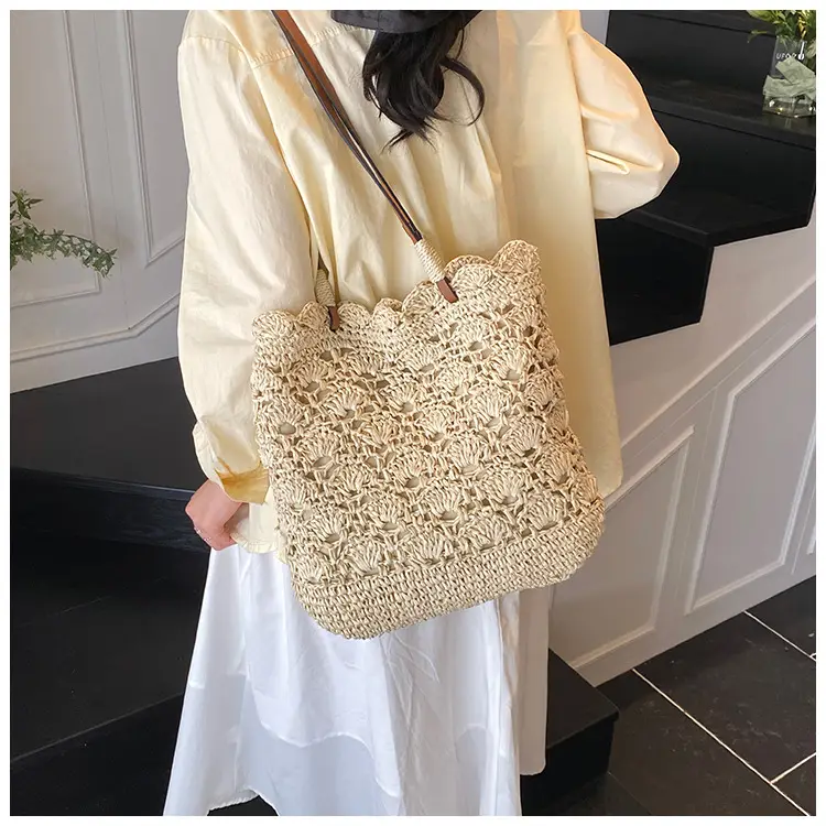 Handmade Woven Straw Bag for Women Holiday Beach Use — feature 14
