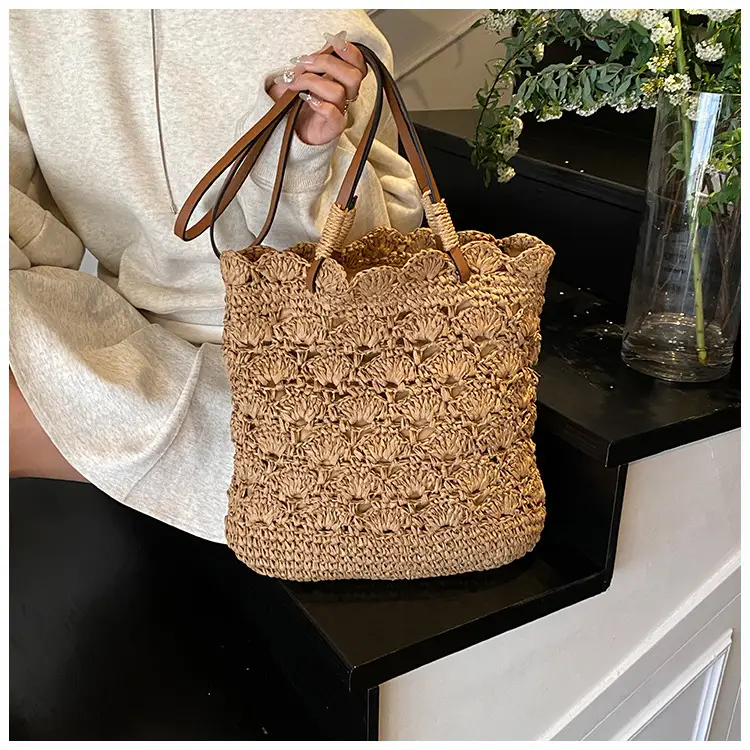 Handmade Woven Straw Bag for Women Holiday Beach Use — feature 21