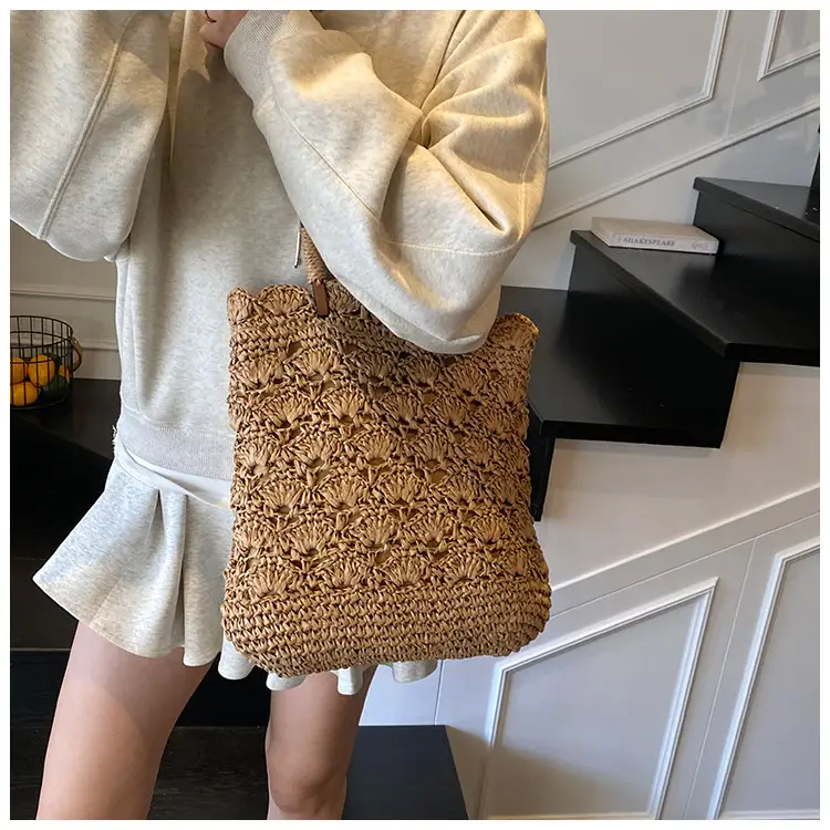 Handmade Woven Straw Bag for Women Holiday Beach Use — feature 22