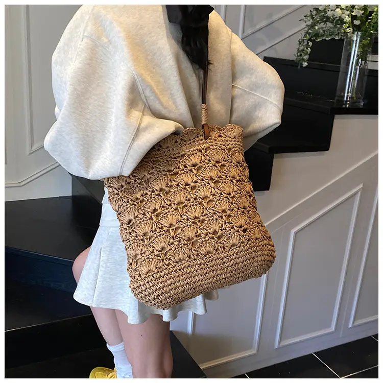 Handmade Woven Straw Bag for Women Holiday Beach Use — feature 23