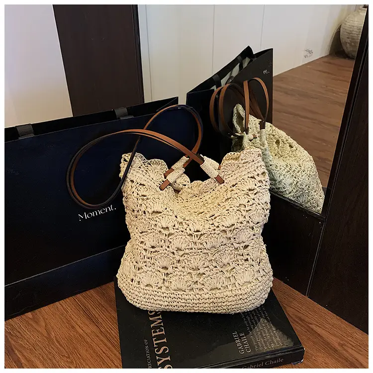 Handmade Woven Straw Bag for Women Holiday Beach Use — feature 24