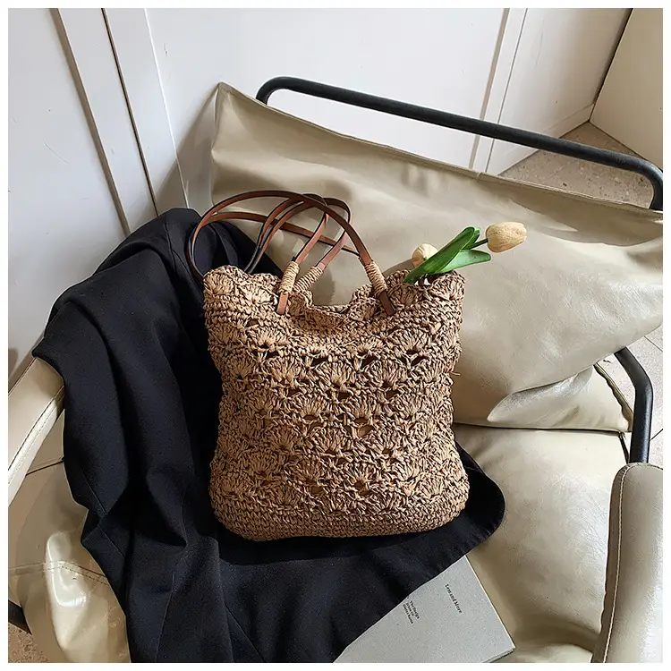 Handmade Woven Straw Bag for Women Holiday Beach Use — feature 29