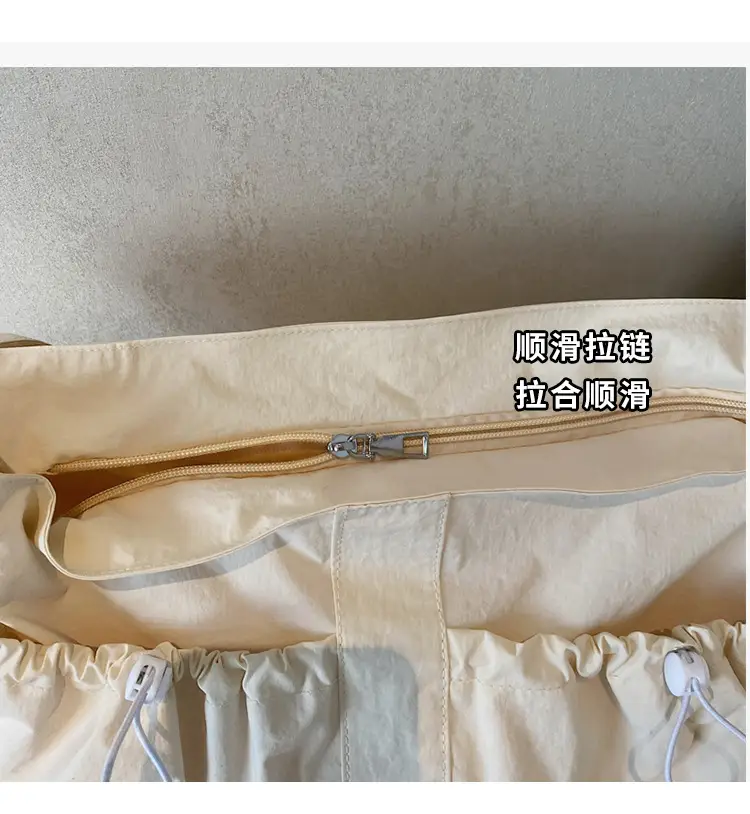 Crossbody Women's Large Capacity Bag Beige Fabric — feature 5