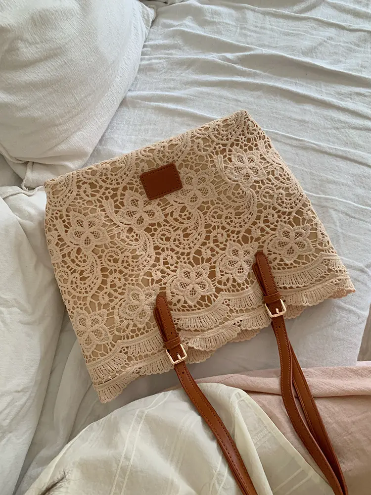 Lace Fairy Women's Tote Bag Large Capacity French Style - Image 7