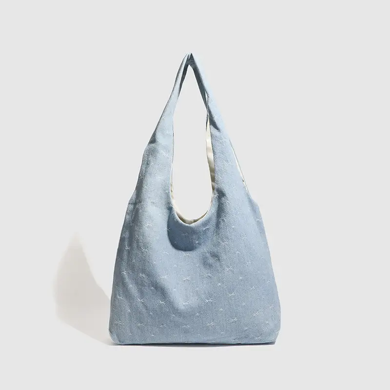Light Blue Korean Style Shoulder Bag for Women - Image 2