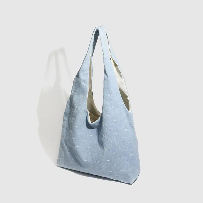 Light Blue Korean Style Shoulder Bag for Women - Image 4
