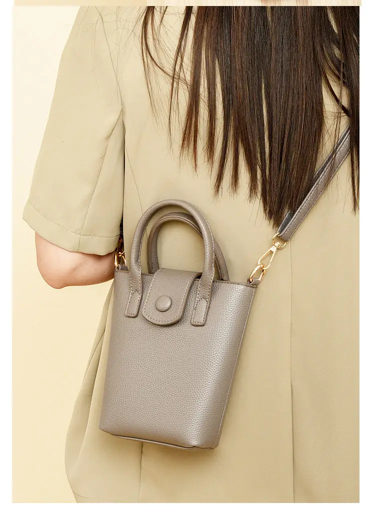 Women's Beige Crossbody Shoulder Bag with Long Strap — feature 13