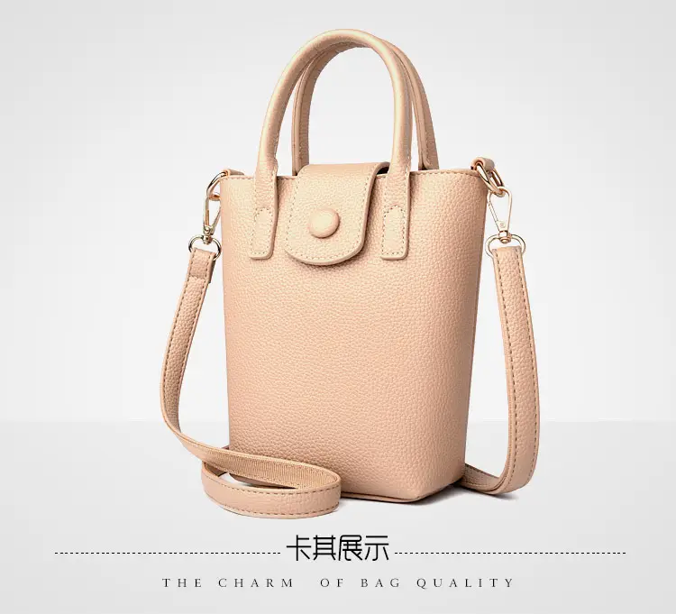 Women's Beige Crossbody Shoulder Bag with Long Strap — feature 22