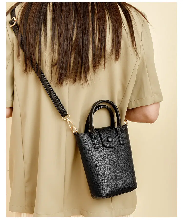 Women's Beige Crossbody Shoulder Bag with Long Strap — feature 9