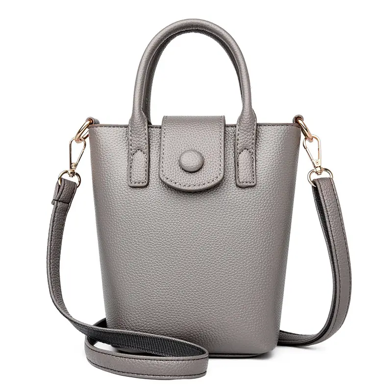 Women's Beige Crossbody Shoulder Bag with Long Strap - Image 3