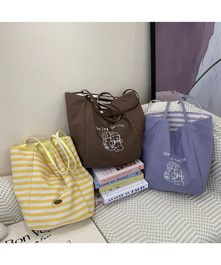 2025 Korean Style Printed Canvas Tote Bags â feature 1