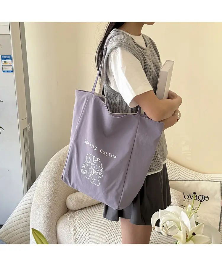 2025 Korean Style Printed Canvas Tote Bags â feature 11