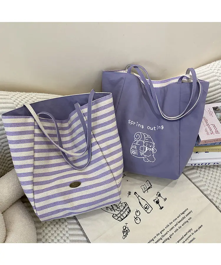 2025 Korean Style Printed Canvas Tote Bags â feature 9