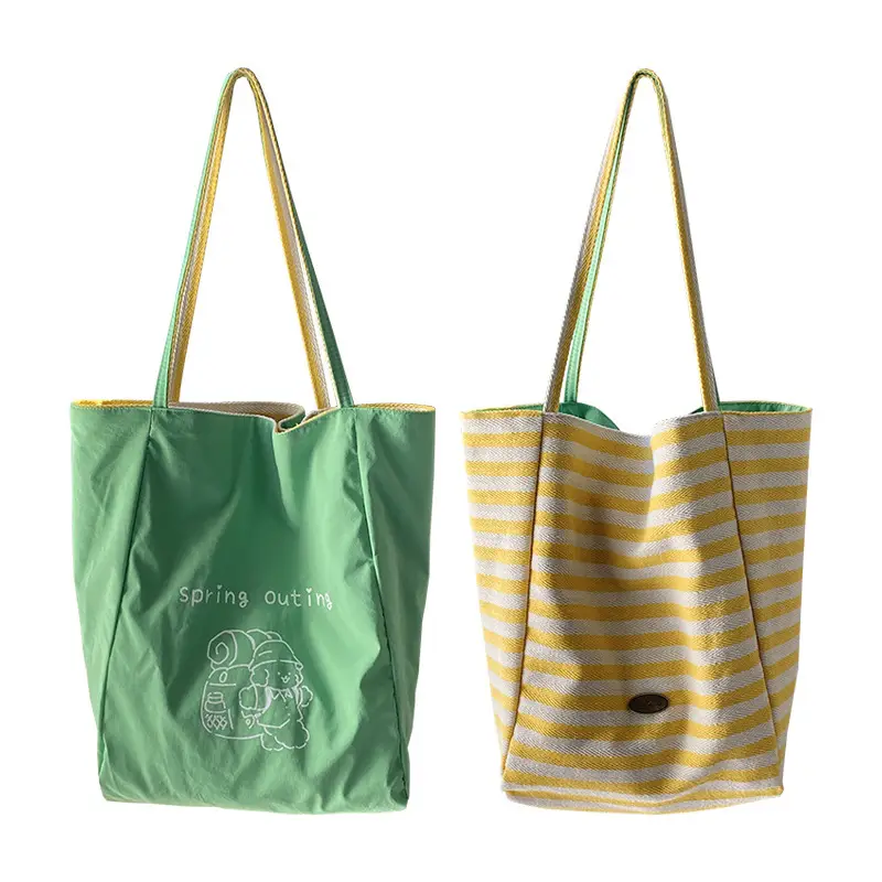 2025 Korean Style Printed Canvas Tote Bags - Image 10