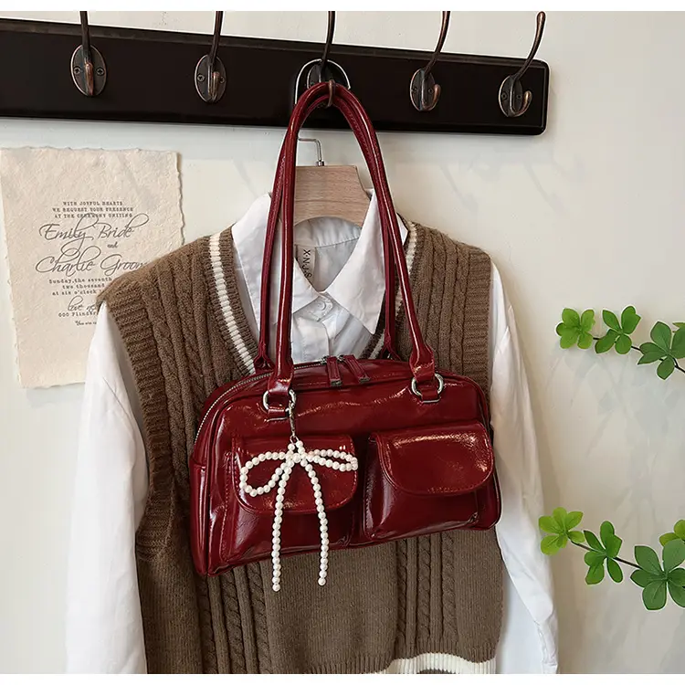 Red Korean Style Shoulder Bag for Women 2025 — feature 22