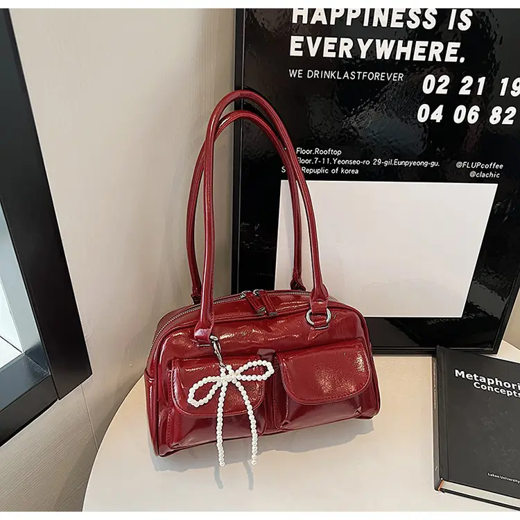 Red Korean Style Shoulder Bag for Women 2025 — feature 23