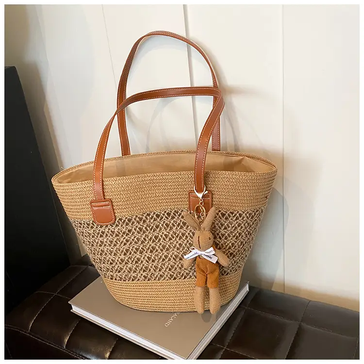 Women Beach Straw Shoulder Bag 2026 New Style — feature 10