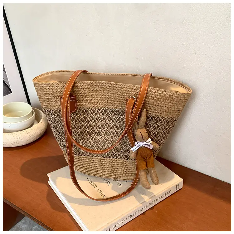 Women Beach Straw Shoulder Bag 2026 New Style — feature 11