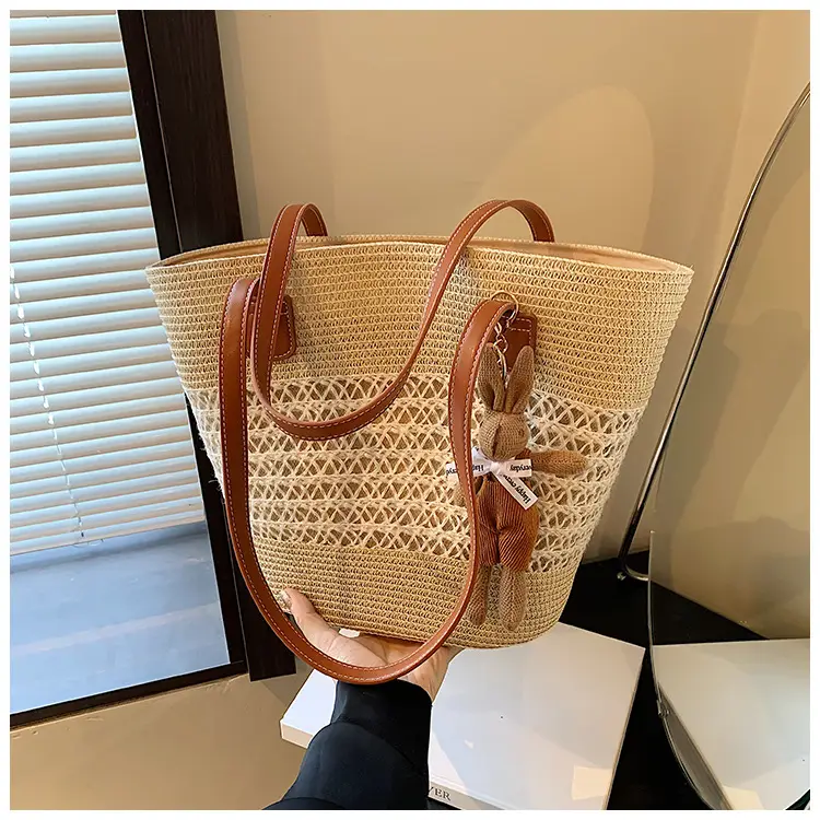 Women Beach Straw Shoulder Bag 2026 New Style — feature 13