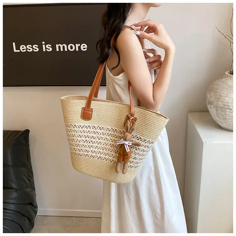 Women Beach Straw Shoulder Bag 2026 New Style — feature 16