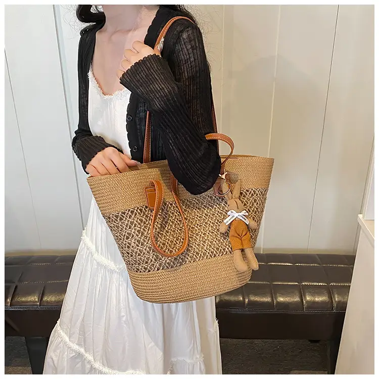 Women Beach Straw Shoulder Bag 2026 New Style — feature 19