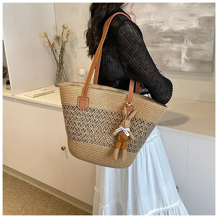 Women Beach Straw Shoulder Bag 2026 New Style — feature 20