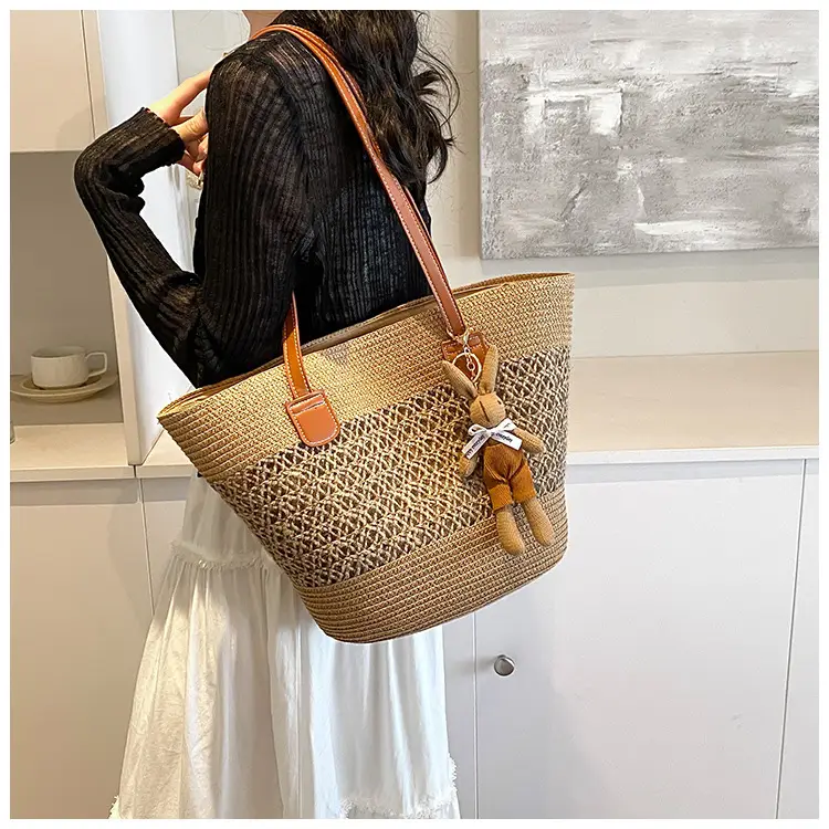 Women Beach Straw Shoulder Bag 2026 New Style — feature 21
