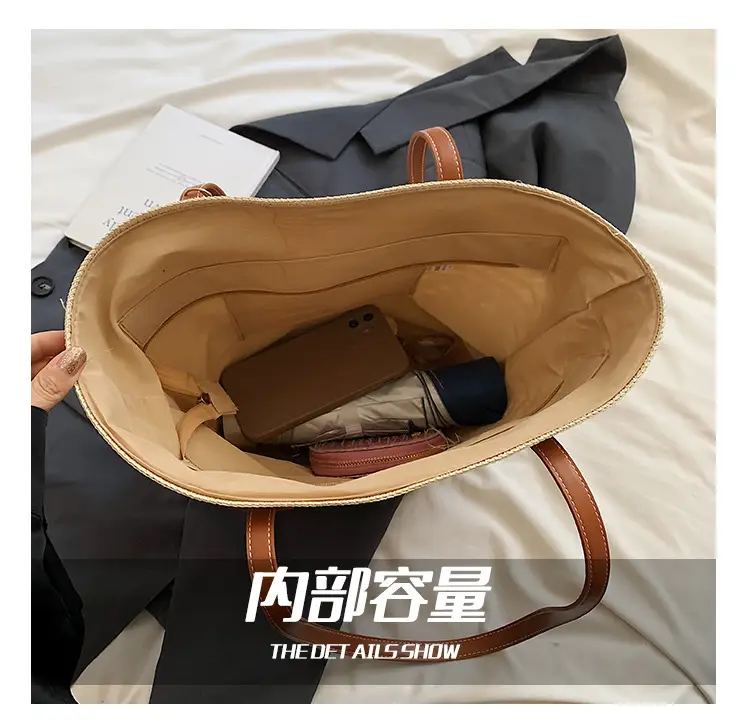 Women Beach Straw Shoulder Bag 2026 New Style — feature 4