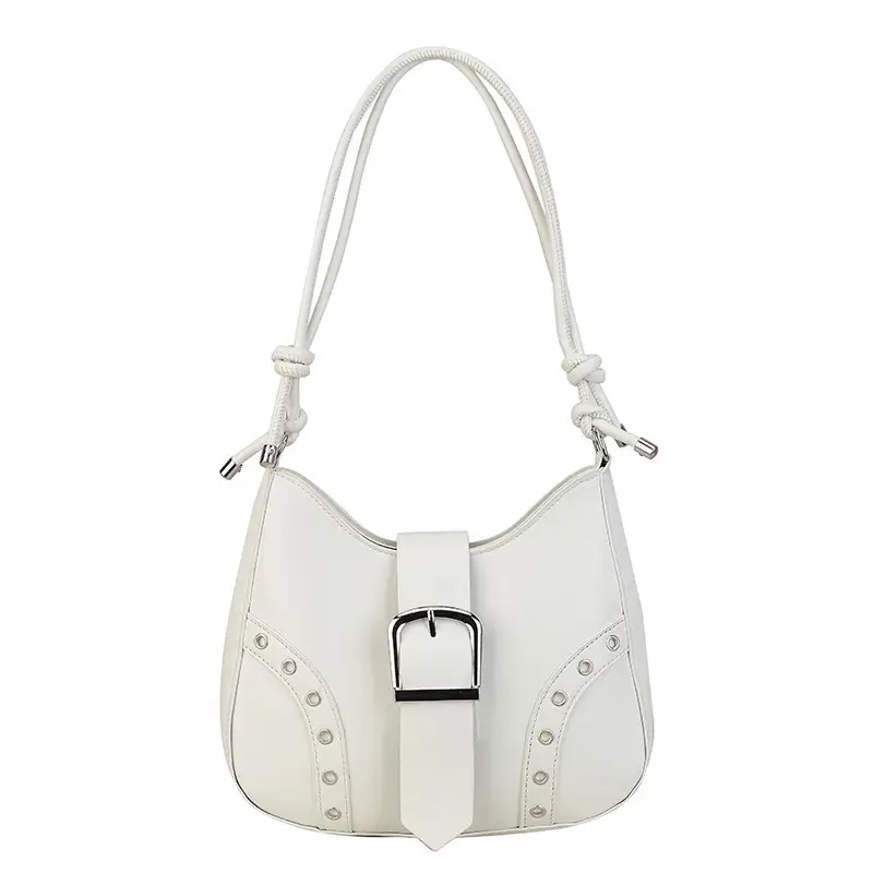 Black Korean Style Shoulder Bag with Crossbody Strap - Image 10